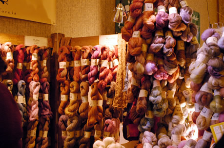 Natural dyed spinning fibre from A Verb for Keeping Warm. Brilliant.