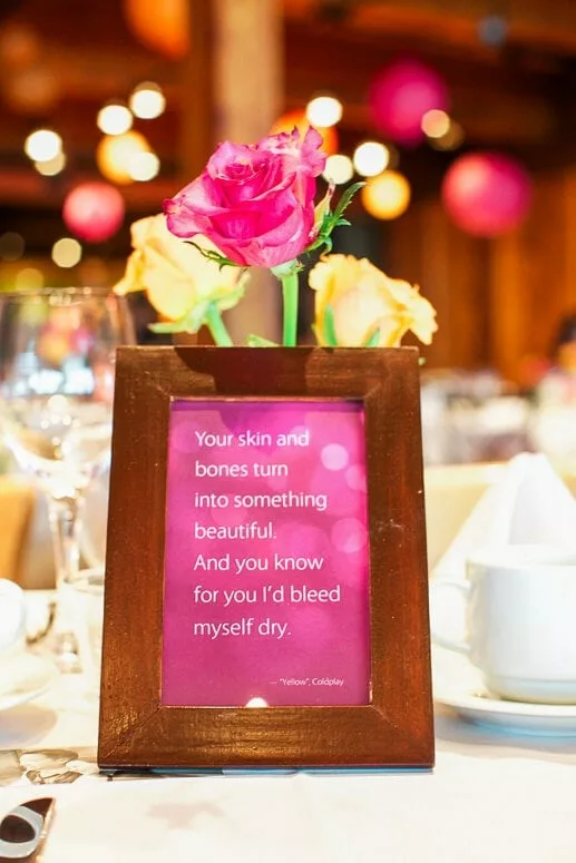 Wooden frames for wedding reception tables Wooden frames for wedding reception tables