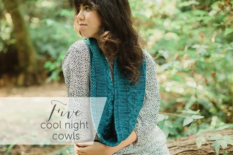 Five Cool Night Cowls (Patterns). SweetGeorgia Yarns.