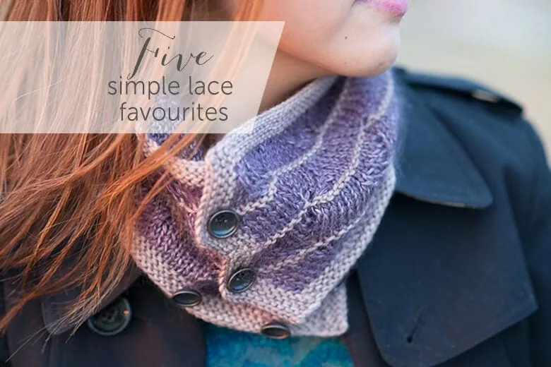 Five Simple Lace Favorites. Knitting Patterns. www.sweetgeorgiayarns.com