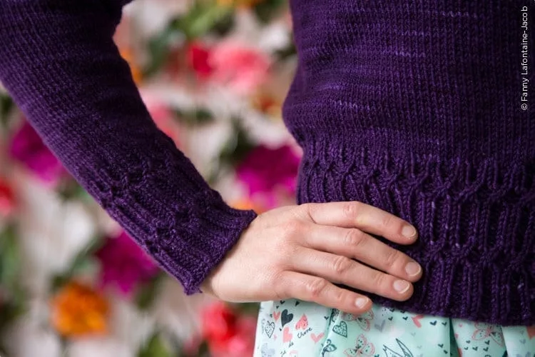 Superwash DK in Empress from SweetGeorgia Yarns.