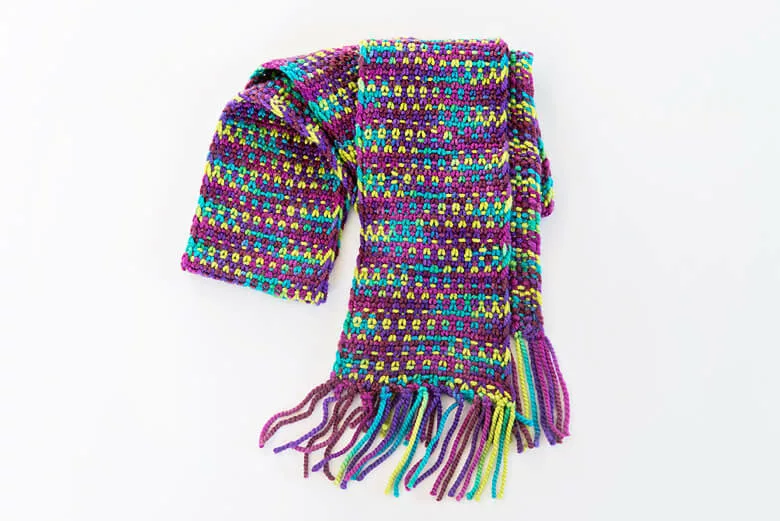 Ashaway Scarf using Superwash Soft in Songbird.