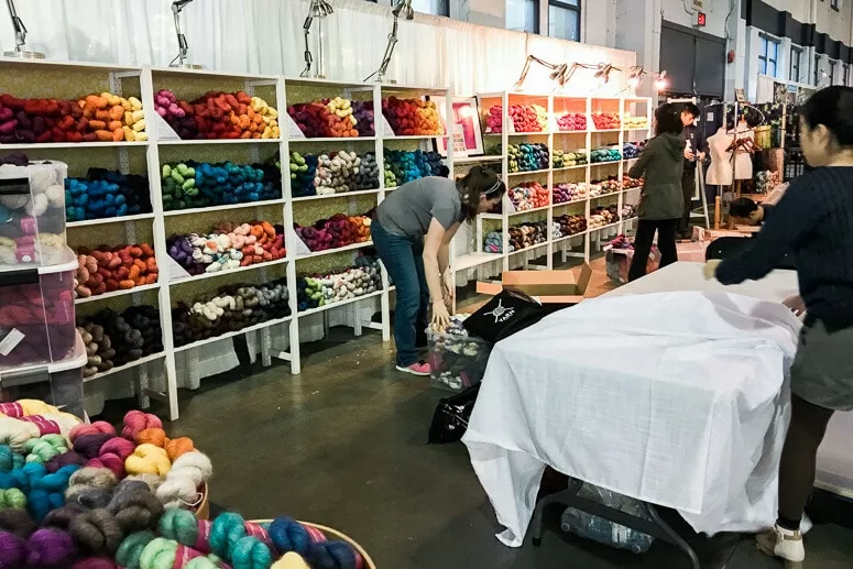 Booth set up nearly complete!