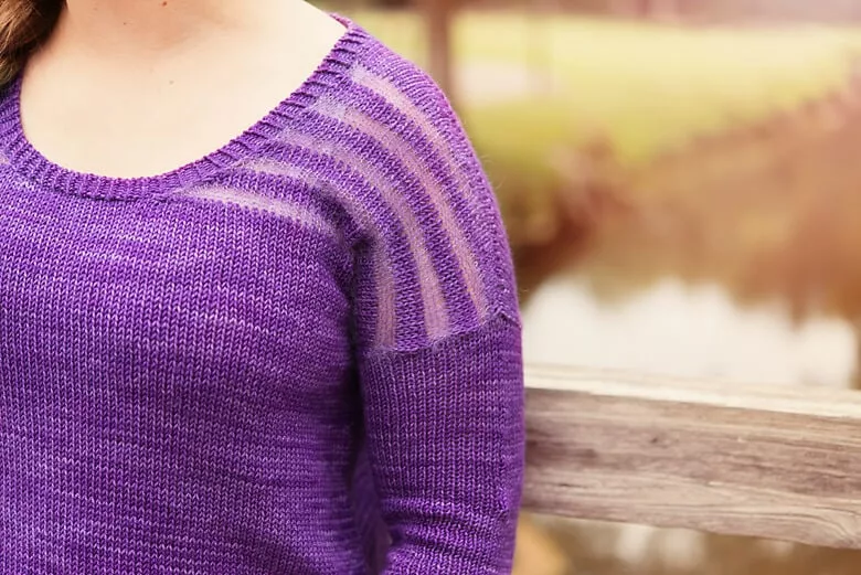 Runlet by Sarah Brunenberg. Fall with SweetGeorgia Yarns. Striped sweater knitting pattern. 