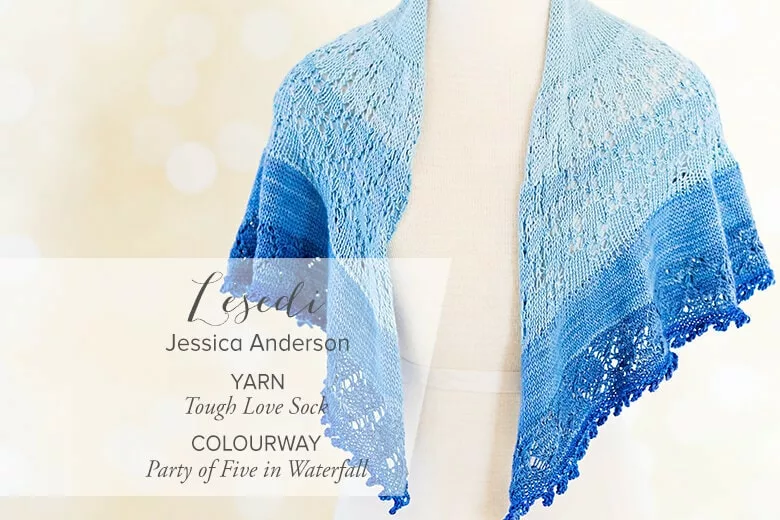 Lesedi by Jessica Anderson. SweetGeorgia Yarns knitting pattern.