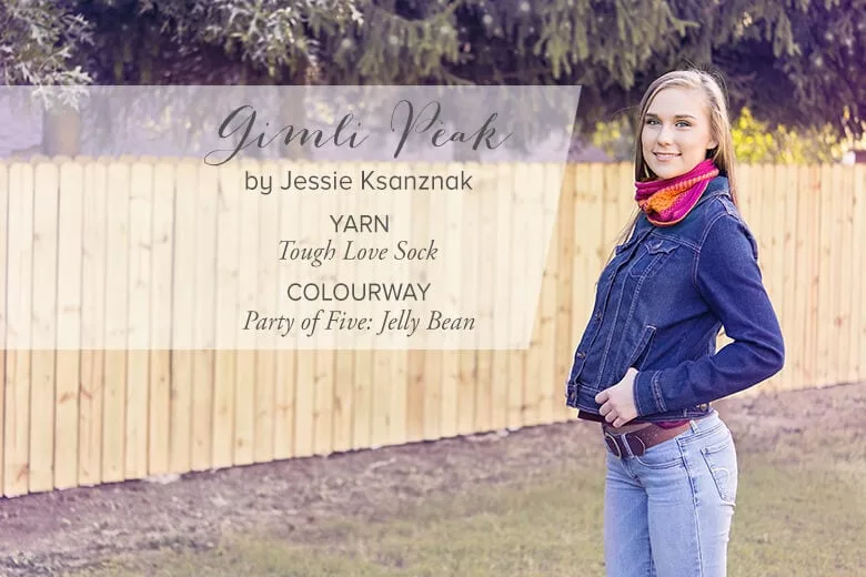 Gimli Peak by Jessie Ksanznak. Holidays with SweetGeorgia, Vol. 2. cowl knitting pattern.
