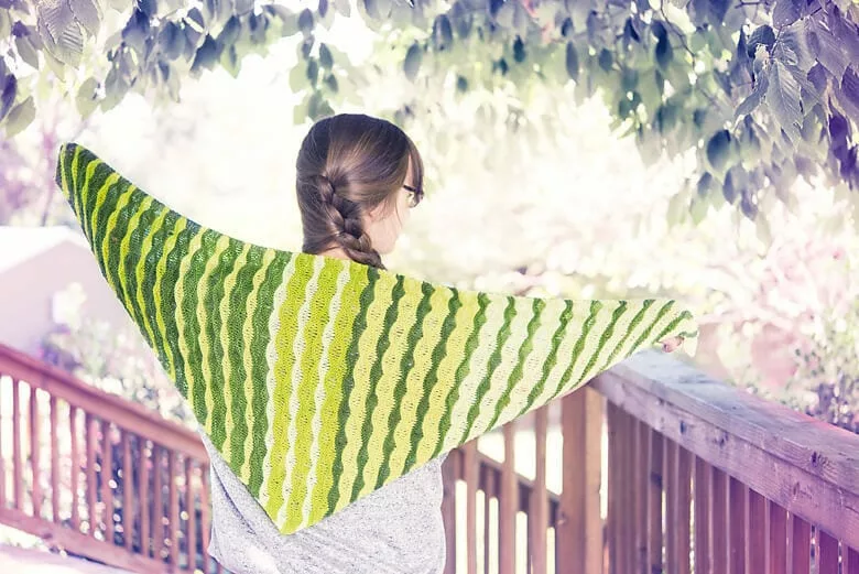 Marron by Madeleine Windsor. Holidays with SweetGeorgia, Vol. 2. Shawl knitting pattern.