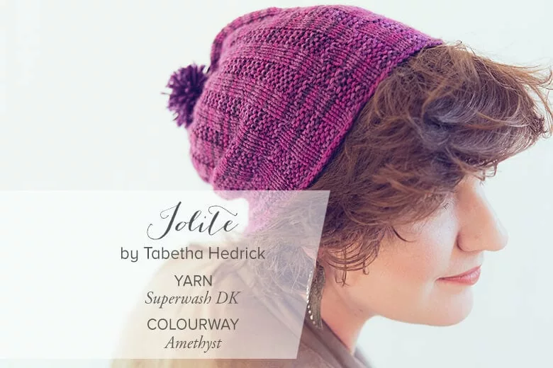 Iolite Hat knitting pattern by Tabetha Hedrick from SweetGeorgia Yarns