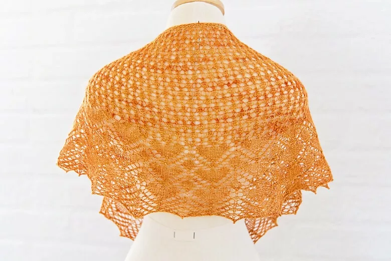 Katherine Crescent by Deborah Dar Wood. Shawl knitting pattern from SweetGeorgia Yarns.