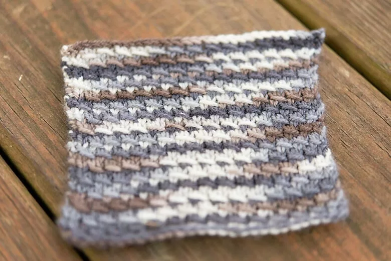 Colourful, Playful Stitches: Rusted in CashLuxe Fine by SweetGeorgia Yarns.