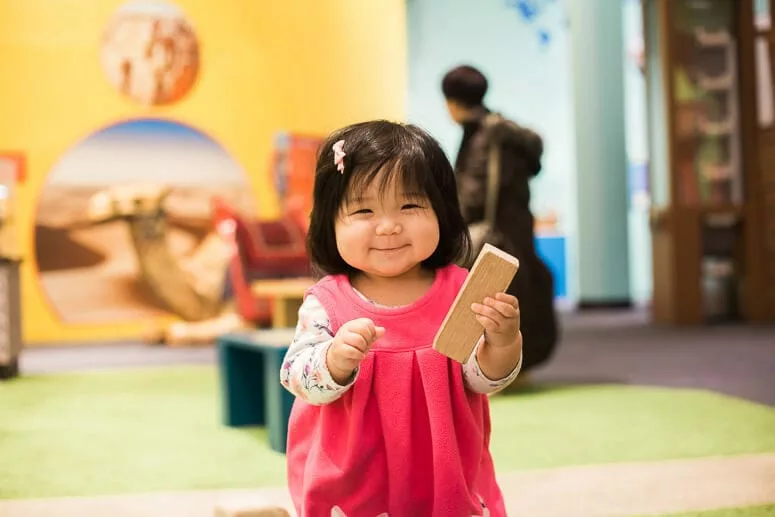 Nina walking at Children's Museum of Manhattan