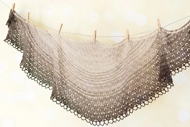 Cumberland Shawl knitting pattern by Tabetha Hedrick. SweetGeorgia Yarns