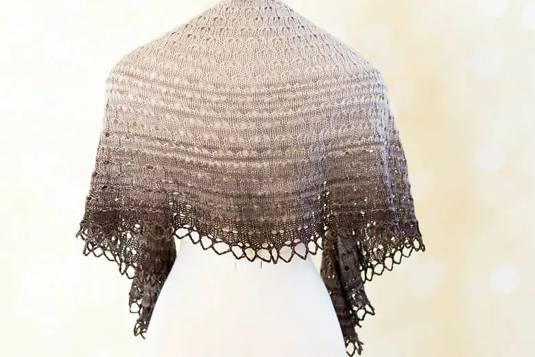 Cumberland Shawl knitting pattern by Tabetha Hedrick. SweetGeorgia Yarns