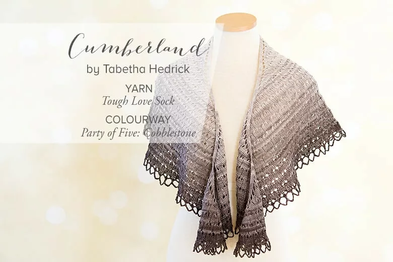Cumberland Shawl knitting pattern by Tabetha Hedrick. SweetGeorgia Yarns