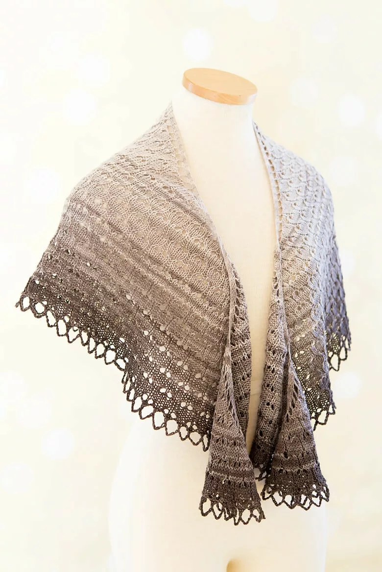 Cumberland Shawl knitting pattern by Tabetha Hedrick. SweetGeorgia Yarns
