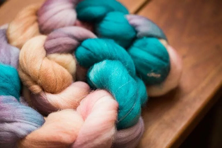 March 2017 Club Colourway // Sleepyhead // on Superwash Targhee wool spinning fibre