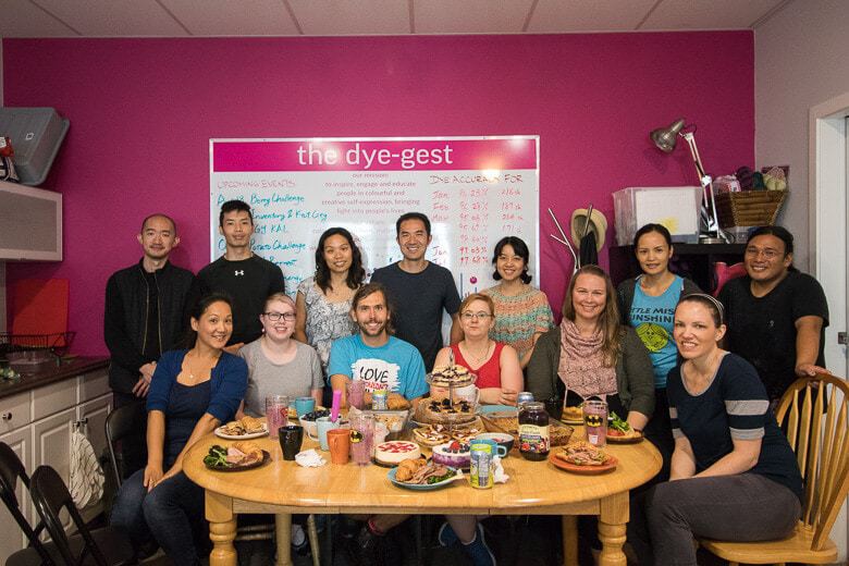 Lunch at the SweetGeorgia studio with the team