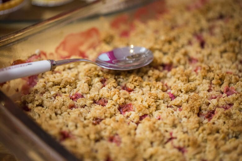 Strawberry Rhubarb Crumble by Leah