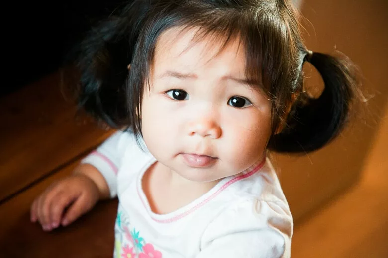Nina helping me in the attic.