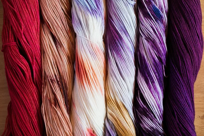 My selection for the Fade... Blood Orange, Fauna, Gelato, Smitten, Anthem, and Acai! All in SweetGeorgia Tough Love Sock.