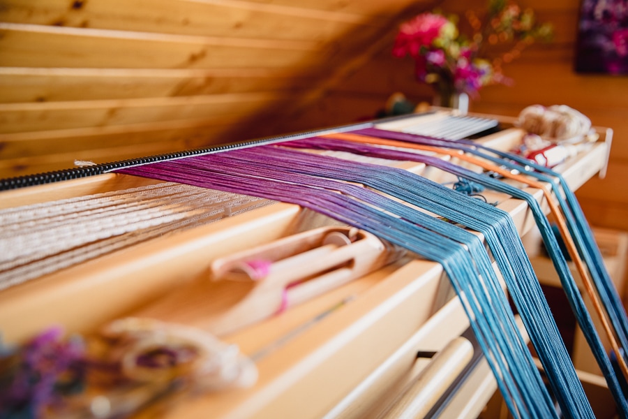 Cotton Warp on the Louet Spring Loom