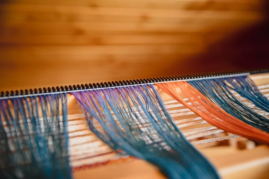 Cotton Warp on the Louet Spring Loom