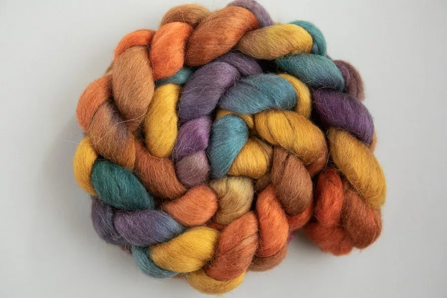 SweetGeorgia Alpaca Merino Silk - Falling Leaves Colourway