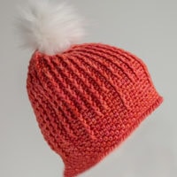 Holiday 2019 Eliora crochet hat pattern by Charlotte Lee knit in SweetGeorgia Mohair Silk DK