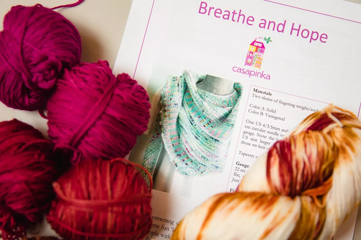 Knitting the Breathe & Hope Shawl