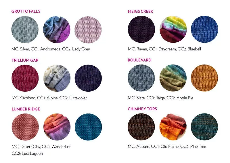 2020 SweetGeorgia MKAL Laurel Mists Yarn Sets