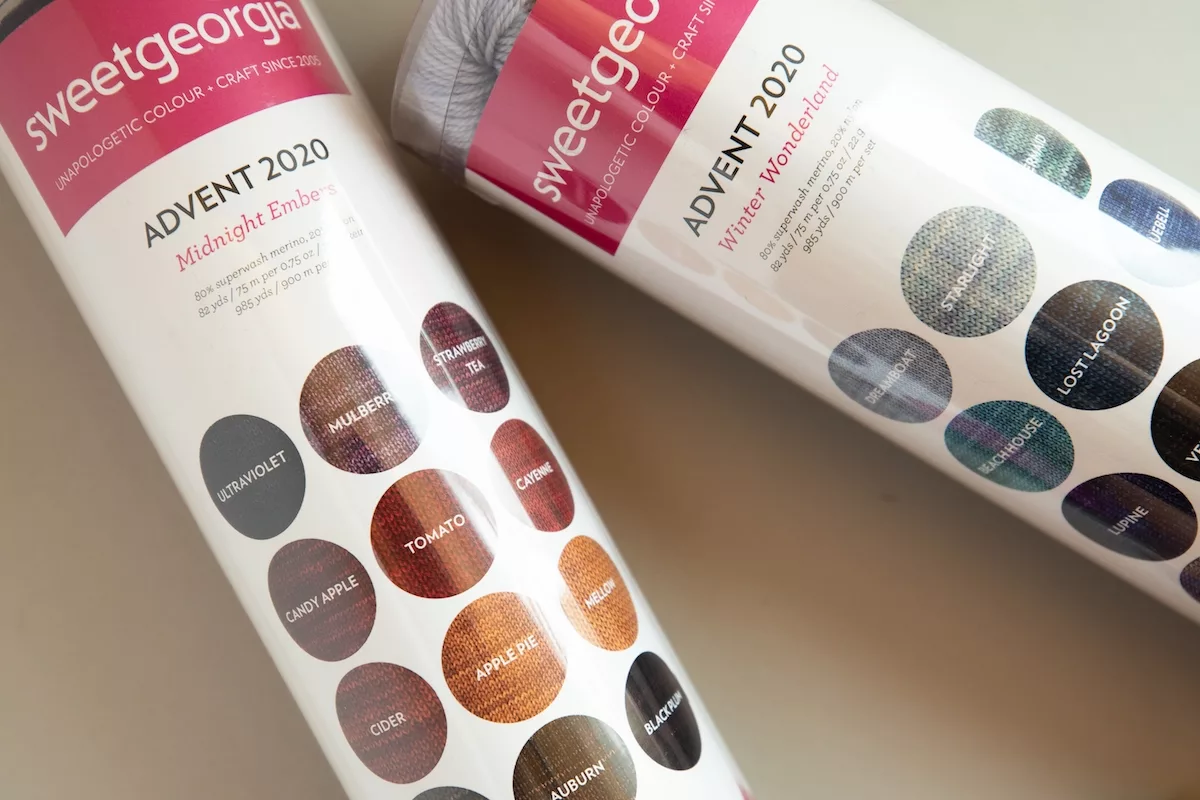 SweetGeorgia Advent 2020 Knitting and Weaving Kits