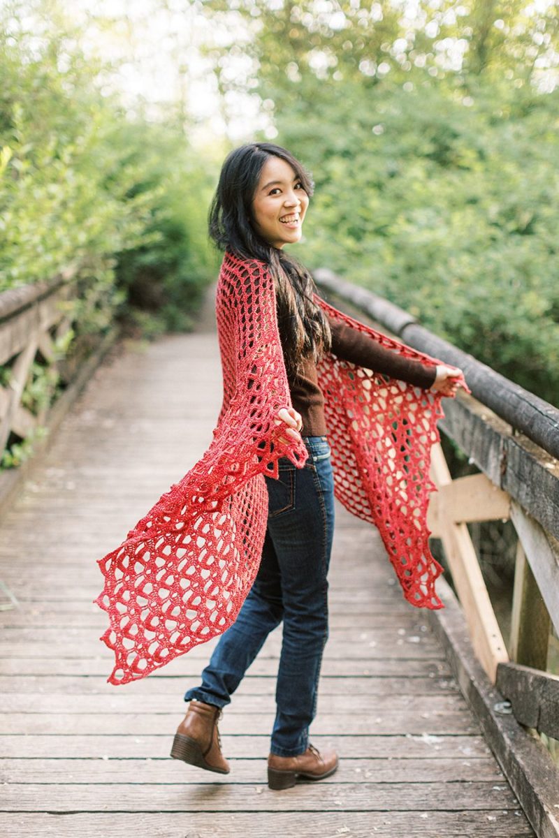 Sun Dripped SweetGeorgia crochet pattern by Charlotte Lee