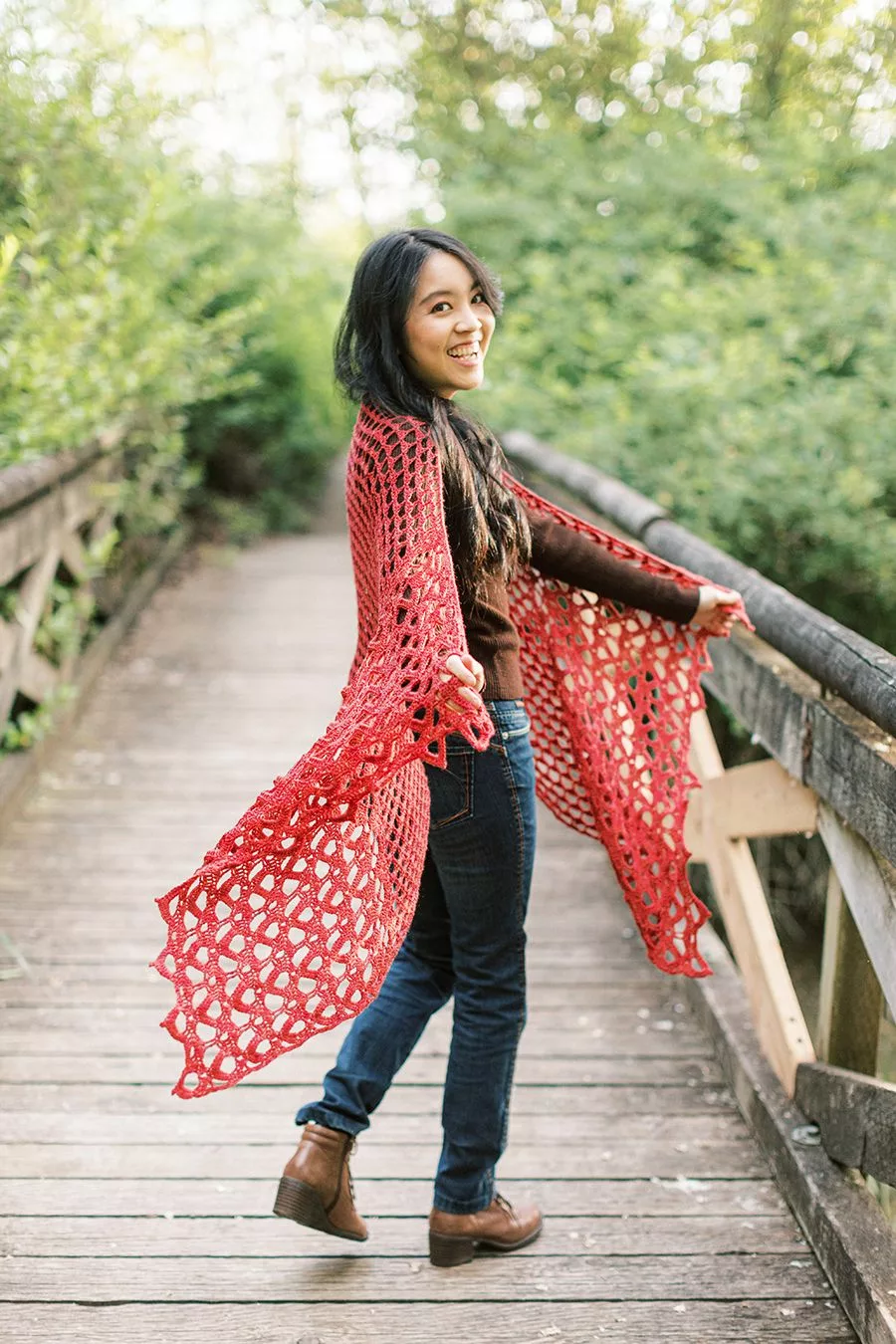 Sun Dripped SweetGeorgia crochet pattern by Charlotte Lee