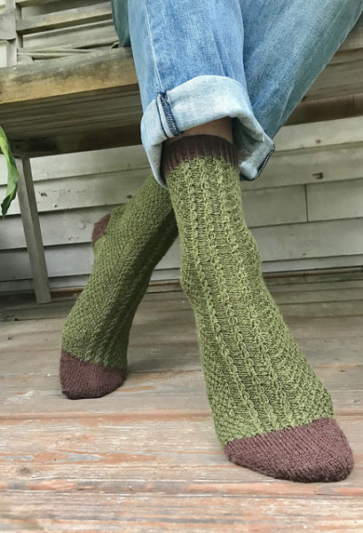 Penobscot Narrows Bridge Socks knitting pattern by Matt Akers