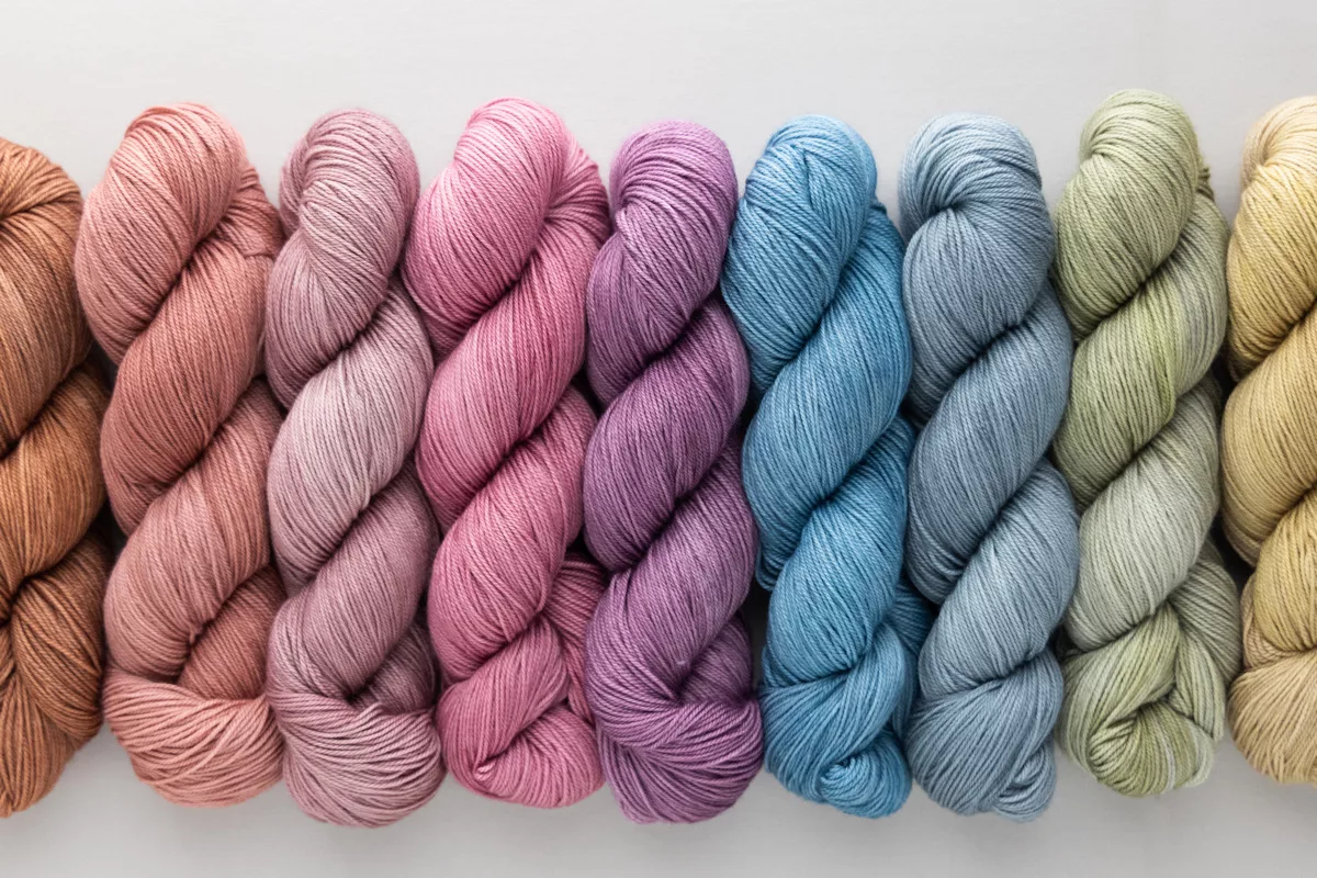 Autumn & Winter 2021 seasonal colourways from SweetGeorgia