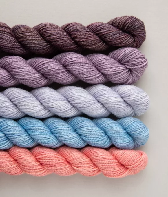 Tea Time Party of Five mini-skein set