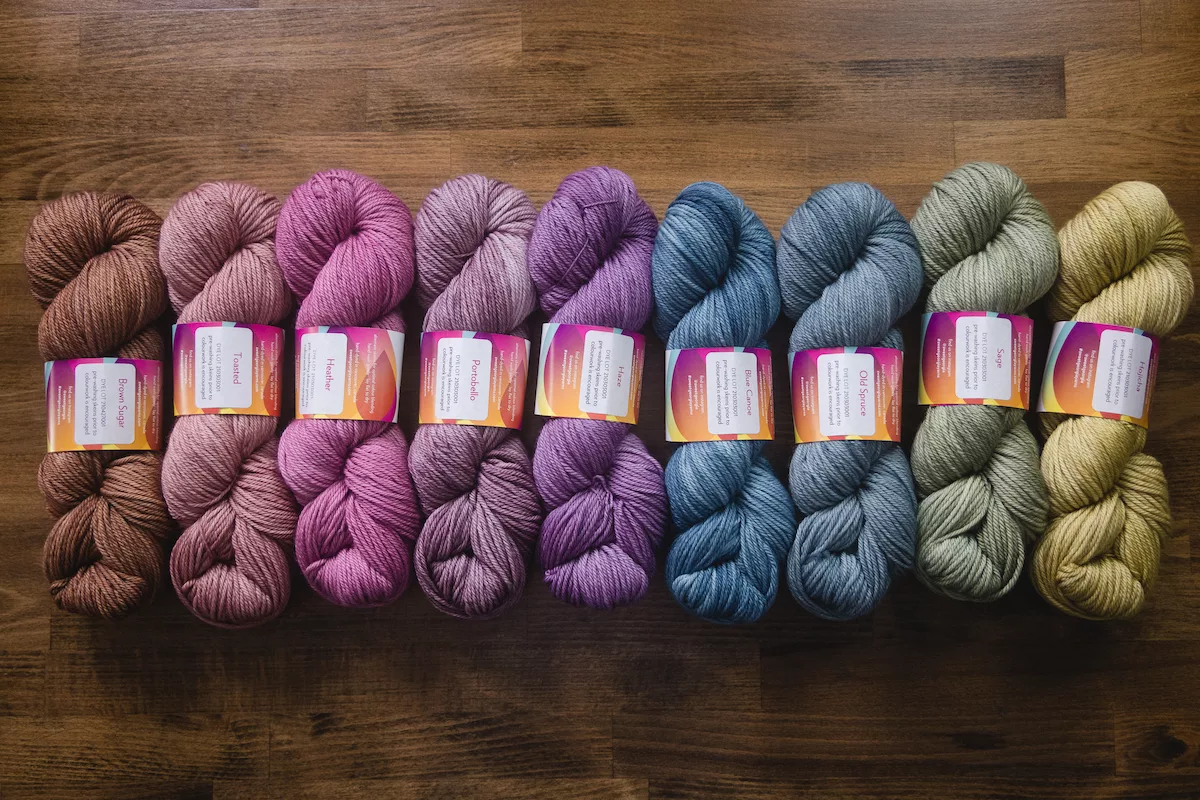SweetGeorgia Autumn & Winter 2021 seasonal colourways