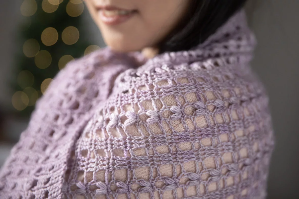 Heartfelt crochet stole design by Charlotte Lee