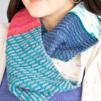 A Little Lift cowl design by Tabetha Hedrick