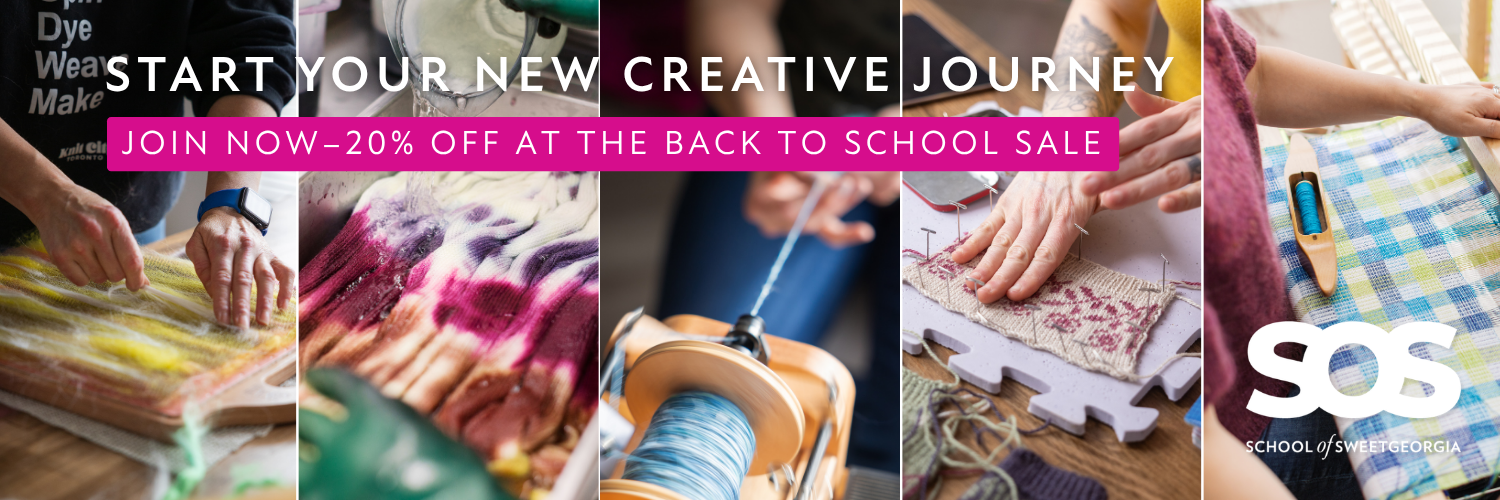 Ad for Back to School Sale at School of SweetGeorgia