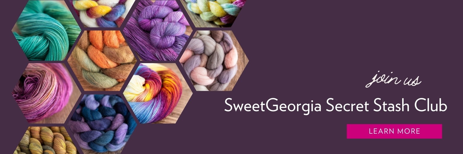 Banner ad for Secret Stash Yarn & Fibre Club