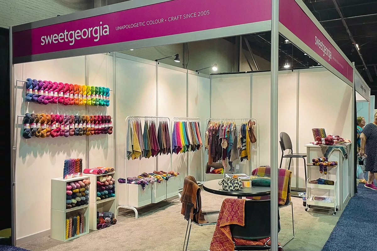 h+h Americas: SweetGeorgia Yarns booth