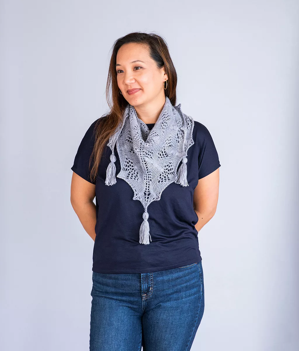 Silver Willow Shawl