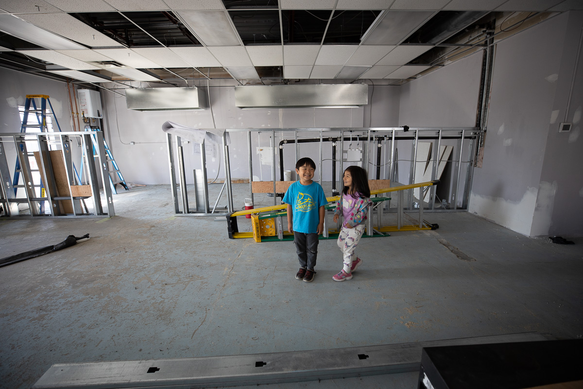 August 2020. Renovating the dye studio at SweetGeorgia Studio at Rand Avenue.