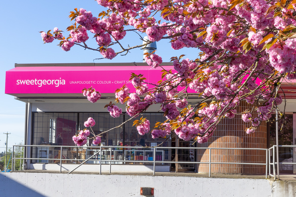 April 2021. Exterior of SweetGeorgia Studio at Rand Avenue