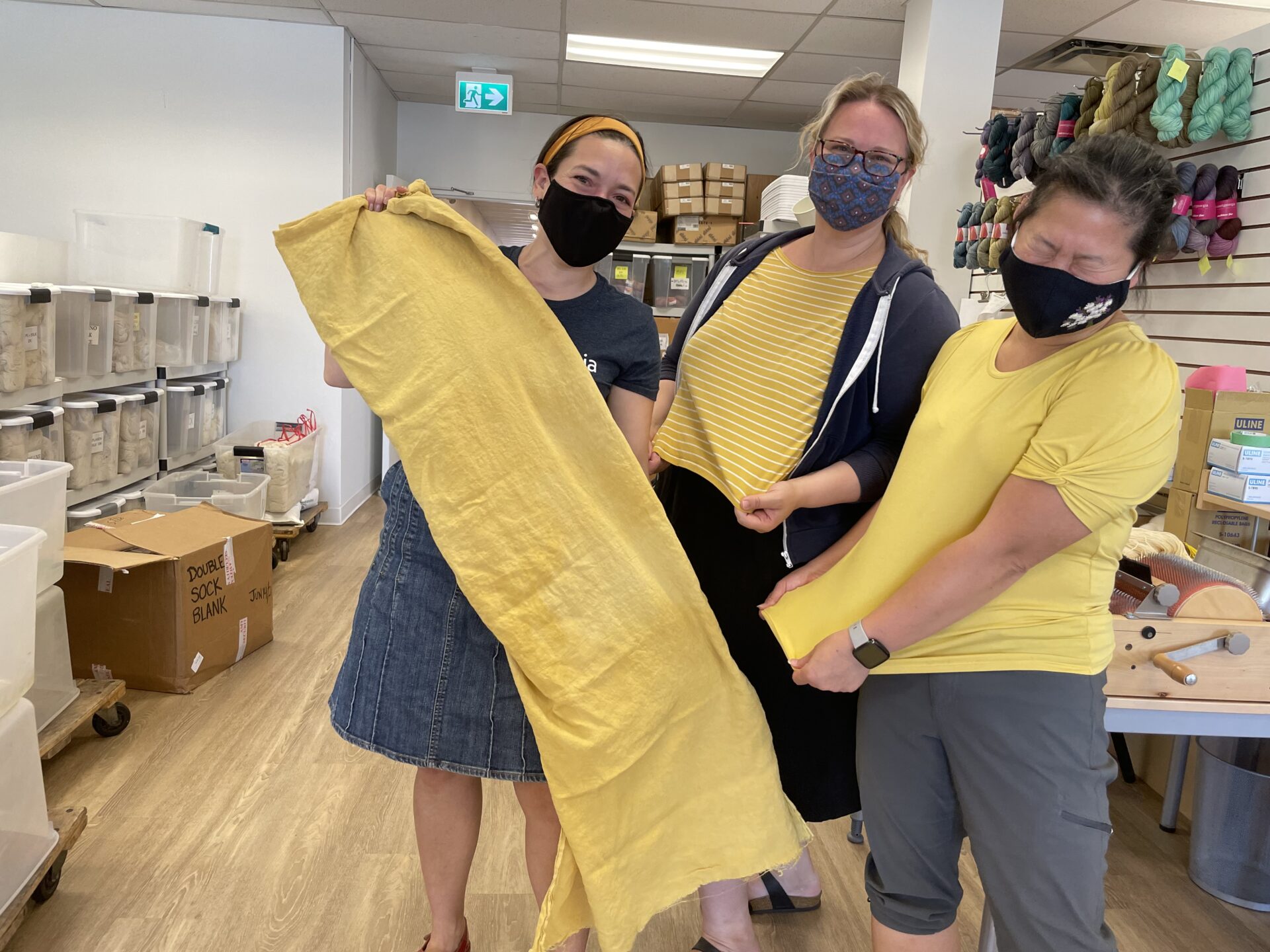 Natural dye study group with the SweetGeorgia team