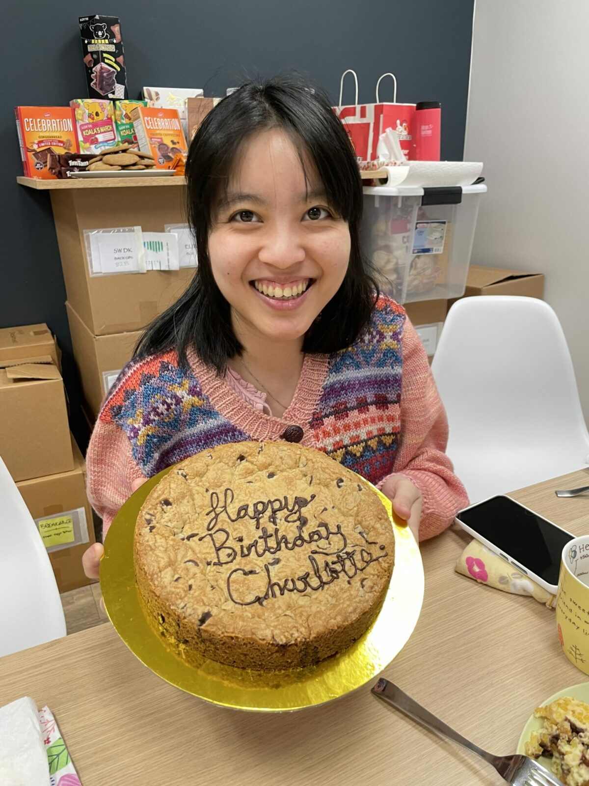Charlotte's cookie birthday cake