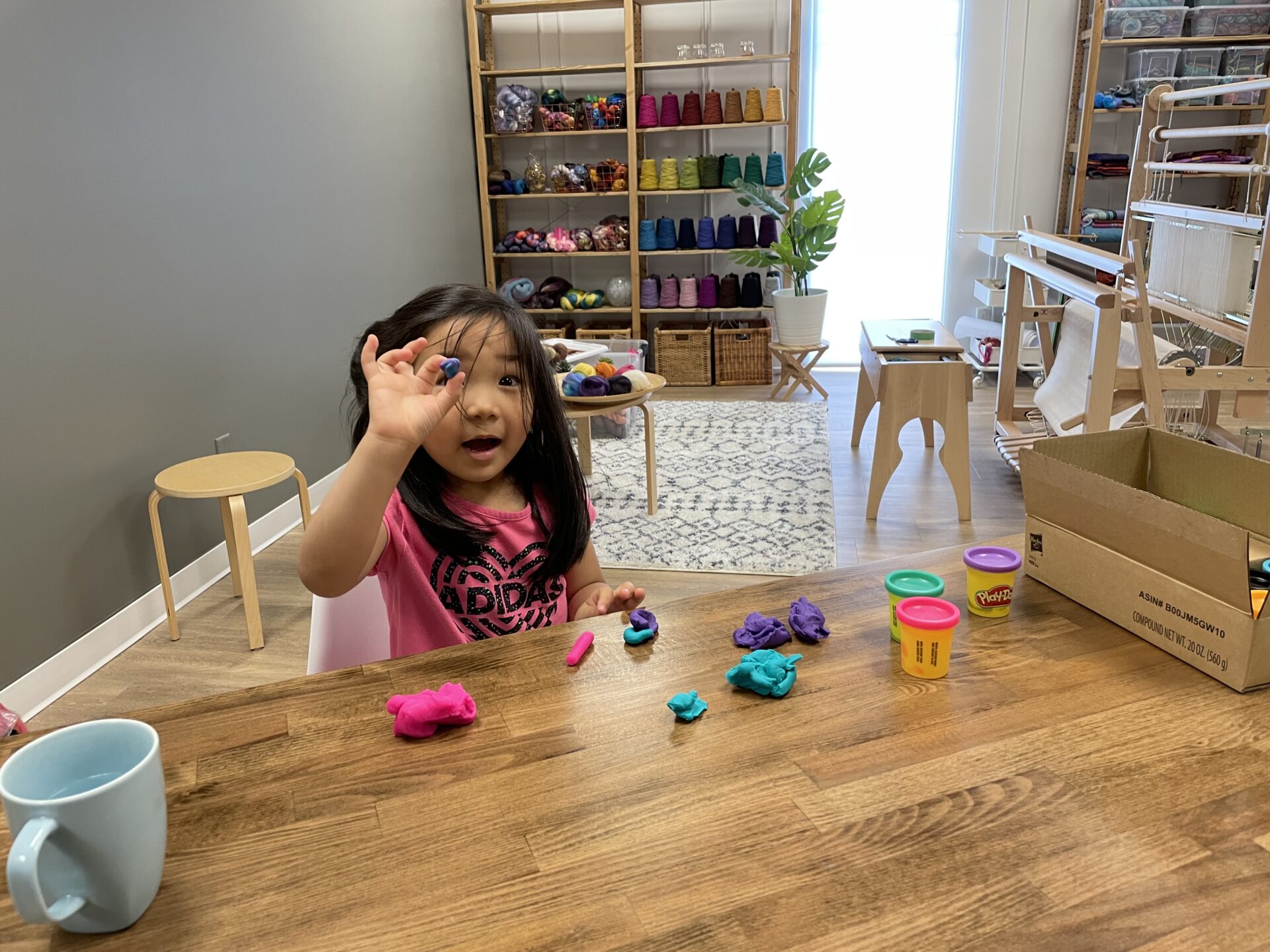Nina grew up in this studio. She was 4 years old when we started renovating and spent a lot of after school hours here with me.