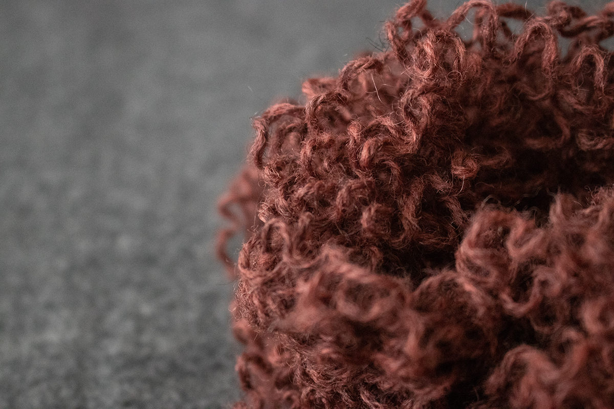 A pile of frogged yarn.