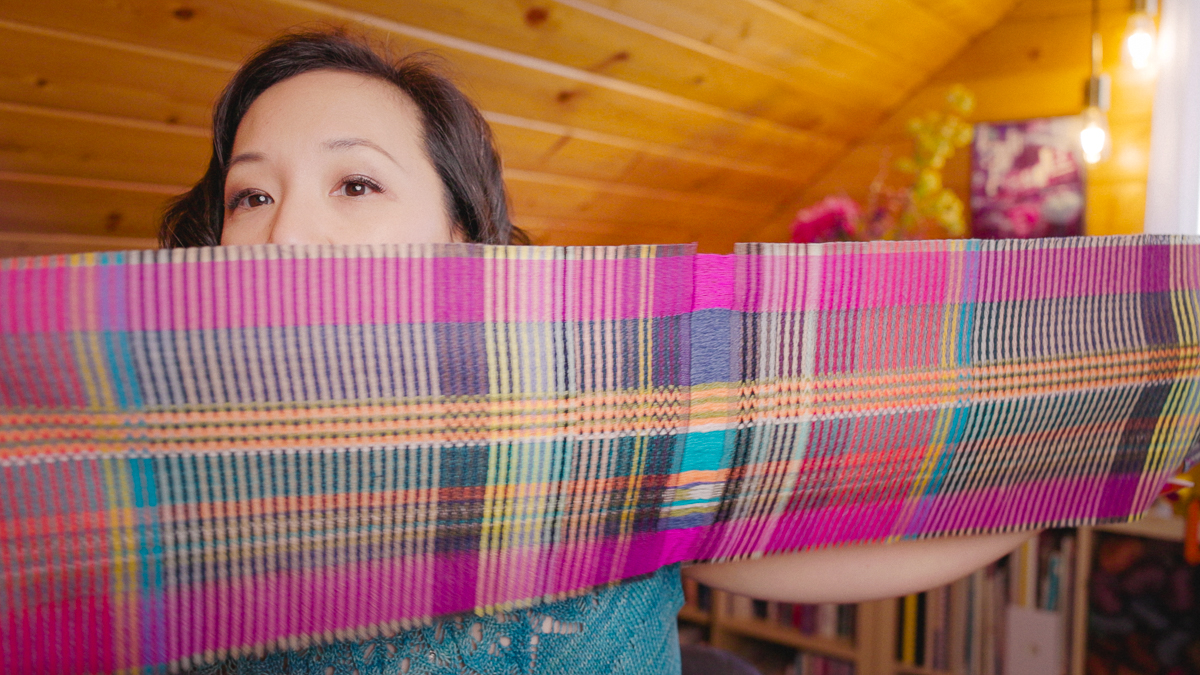 Woven scarf by Wallace Sewell